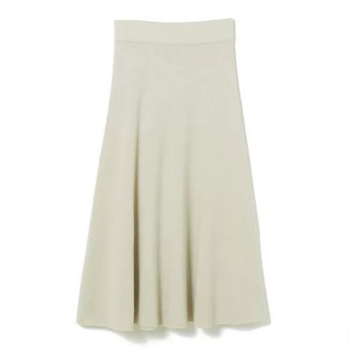 【イーバイエクラ/E by eclat】のraspail for E by eclat ニットフレアスカート インテリア・キッズ・メンズ・レディースファッション・服の通販 founy(ファニー) 　ファッション　Fashion　レディースファッション　Fashion for Women　スカート　Skirts　Aライン・フレアスカート　A-Line & Flared Skirts　おすすめ　Recommended / Our Picks　ジャケット　Jacket, Outerwear　フィット　Fit, Slim Fit　フォルム　Silhouette, Form　フレア　Flare, Flared　グレージュ(アイスグレー)|ID: prp329100004222522 ipo3291000000034955981