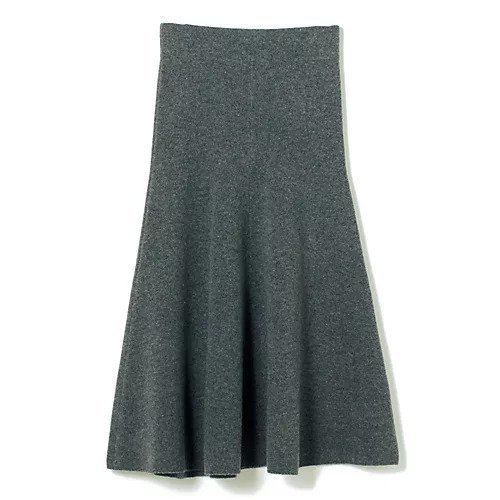 【イーバイエクラ/E by eclat】のraspail for E by eclat ニットフレアスカート インテリア・キッズ・メンズ・レディースファッション・服の通販 founy(ファニー) 　ファッション　Fashion　レディースファッション　Fashion for Women　スカート　Skirts　Aライン・フレアスカート　A-Line & Flared Skirts　おすすめ　Recommended / Our Picks　ジャケット　Jacket, Outerwear　フィット　Fit, Slim Fit　フォルム　Silhouette, Form　フレア　Flare, Flared　グレー(チャコールグレー)|ID: prp329100004222522 ipo3291000000034955983