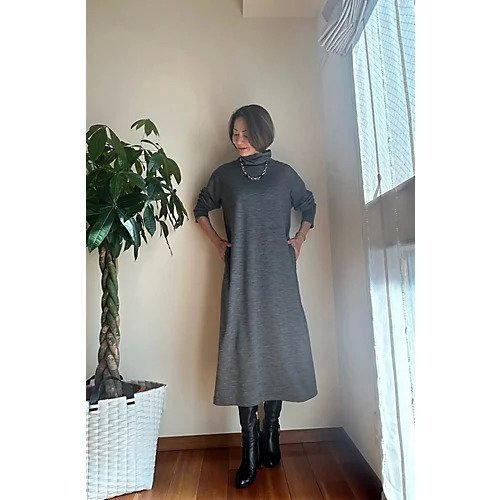 【イーバイエクラ/E by eclat】のraspail for E by eclat ウールジャージーワンピース 人気、トレンドファッション・服の通販 founy(ファニー) 　ファッション　Fashion　レディースファッション　Fashion for Women　ワンピース　Dresses　おすすめ　Recommended / Our Picks　なめらか　Smooth, Silky Texture　カフス　Cuff Design　タートルネック　Turtleneck, High Neck　ドレープ　Drape, Draping Fabric　エレガント 上品　Elegant　洗える　Machine Washable　other-2|ID: prp329100004222574 ipo3291000000031863183