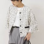 【ノーリーズ/NOLLEY'S】のツイードショートジャケット 人気、トレンドファッション・服の通販 founy(ファニー) ファッション Fashion レディースファッション WOMEN アウター Coat Outerwear ジャケット Jackets 2024年 2024 2024-2025秋冬・A/W Aw/Autumn/Winter/Fw/Fall/2024-2025 おすすめ Recommend シンプル Simple ジャケット Jacket ツイード Tweed メッシュ Mesh ワイド Wide thumbnail ホワイト系その他4|ID: prp329100004222649 ipo3291000000029267515