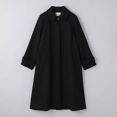 【ユナイテッドアローズ/UNITED ARROWS】のMANTECO ステンカラー コート BLACK 人気、トレンドファッション・服の通販 founy(ファニー) 　ファッション　Fashion　レディースファッション　WOMEN　アウター　Coat Outerwear　コート　Coats　イタリア　Italy　なめらか　Smooth　ベーシック　Basic　ポケット　Pocket　メルトン　Melton　メンズ　Mens　おすすめ　Recommend　エレガント 上品　Elegant　 other-1|ID: prp329100004222668 ipo3291000000029267579