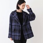 【インディヴィ バイ/INDIVI V.A.I】の【日本製】ビッグチェック柄ショートコート 人気、トレンドファッション・服の通販 founy(ファニー) ファッション Fashion レディースファッション WOMEN アウター Coat Outerwear コート Coats アシンメトリー Asymmetry ショート Short スマート Smart スーツ Suit チェック Check テーパード Tapered ビッグ Big フェミニン Feminine ポケット Pocket マニッシュ Mannish ミドル Middle ワイド Wide 日本製 Made In Japan thumbnail ブラック|ID: prp329100004222677 ipo3291000000029267648