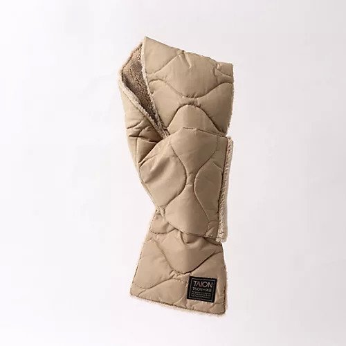 【ノーリーズ グッドマン/NOLLEY'S goodman / MEN】の【TAION/タイオン】MILITARY R/S DOWN SCARF 17 インテリア・キッズ・メンズ・レディースファッション・服の通販 founy(ファニー) 　ファッション　Fashion　メンズファッション　MEN　コンパクト　Compact　ダウン　Down　マフラー　Scarf　ミリタリー　Military　モチーフ　Motif　リップ　Lip　ベージュ|ID: prp329100004222775 ipo3291000000029268119