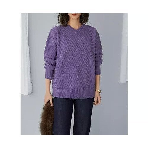 【スタイルデリ/STYLE DELI】のV字柄編みニットトップス インテリア・キッズ・メンズ・レディースファッション・服の通販 founy(ファニー) https://founy.com/ ファッション Fashion レディースファッション WOMEN トップス・カットソー Tops/Tshirt ニット Knit Tops イエロー Yellow 春 Spring ギャザー Gather ストレート Straight 人気 Popularity バランス Balance パープル Purple ヘリンボーン Herringbone ポケット Pocket A/W・秋冬 Aw・Autumn/Winter・Fw・Fall-Winter 年末年始 The Year-End And New Year Holidays |ID: prp329100004225343 ipo3291000000029279482