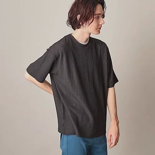 【ザ ショップ ティーケー/THE SHOP TK / MEN】の【インナーセットアイテム】シアージャカードアンサンブルTシャツ インテリア・キッズ・メンズ・レディースファッション・服の通販 founy(ファニー) 　ファッション　Fashion　メンズファッション　MEN　インナー　Inner　シアー　Sheer　ジャカード　Jacquard　スマート　Smart　トレンド　Trend　チャコールグレー|ID: prp329100004225380 ipo3291000000029279778