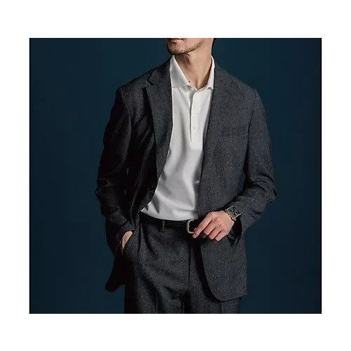 【ザ ショップ ティーケー/THE SHOP TK / MEN】の【セットアップ可】AVANT AIR デニムライクジャケット インテリア・キッズ・メンズ・レディースファッション・服の通販 founy(ファニー) 　ファッション　Fashion　メンズファッション　MEN　セットアップ　Setup/Men　エレガント 上品　Elegant　シェイプ　Shape　ジャケット　Jacket　ストレッチ　Stretch　スマート　Smart　スラックス　Slacks　セットアップ　Set Up　デニム　Denim　パターン　Pattern　フロント　Front　プリント　Print　ポケット　Pocket　おすすめ　Recommend　夏　Summer　ブラック|ID: prp329100004225389 ipo3291000000029279807