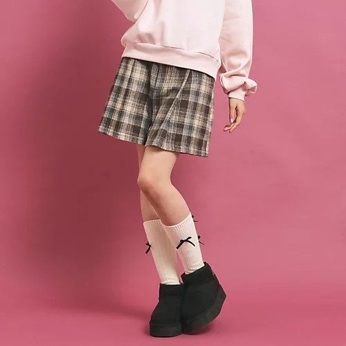 【ピンク ラテ/PINK-latte / KIDS】のシャギーショートパンツ 人気、トレンドファッション・服の通販 founy(ファニー) 　ファッション　Fashion　キッズファッション　KIDS　ボトムス　Bottoms/Kids　ガーリー　Girly　タイツ　Tights　冬　Winter　 other-1|ID: prp329100004225397 ipo3291000000029502171