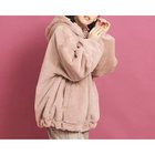 【ピンク ラテ/PINK-latte / KIDS】の【フーディ付き】モコモコ リバーシブルエコファー 人気、トレンドファッション・服の通販 founy(ファニー) ファッション Fashion キッズファッション KIDS ガーリー Girly モコモコ Fluffy リバーシブル Reversible 冬 Winter thumbnail アイボリー|ID: prp329100004225398 ipo3291000000029592476