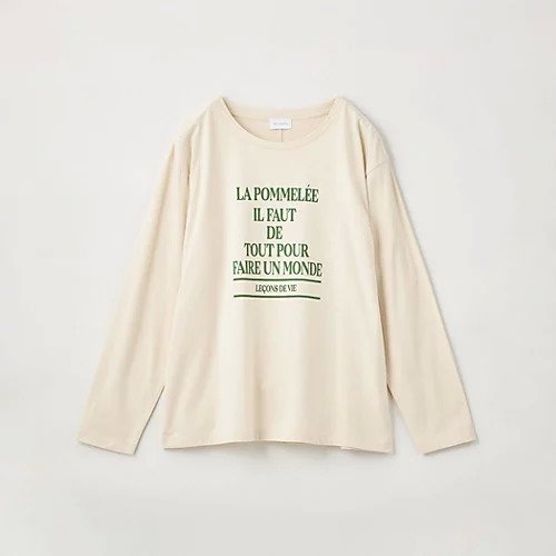 【グリーンレーベル リラクシング / ユナイテッドアローズ/green label relaxing / UNITED ARROWS】のタイポグラフィック ロングスリーブ カットソー インテリア・キッズ・メンズ・レディースファッション・服の通販 founy(ファニー) 　ファッション　Fashion　レディースファッション　WOMEN　トップス・カットソー　Tops/Tshirt　カットソー　Cut and Sewn　おすすめ　Recommend　インナー　Inner　カットソー　Cut And Sew　グラフィック　Graphic　サロペット　Overalls　ジャケット　Jacket　スリーブ　Sleeve　プリント　Print　ベーシック　Basic　ボトム　Bottom　ロング　Long　冬　Winter　定番　Standard　秋　Autumn/Fall　BEIGE|ID: prp329100004230047 ipo3291000000029309054