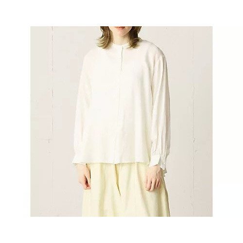 【ミディウミ/MidiUmi】のAラインバンドカラーシャツ 人気、トレンドファッション・服の通販 founy(ファニー) 　ファッション　Fashion　レディースファッション　Fashion for Women　トップス・カットソー　Cut & Sew Tops　シャツ・ブラウス・オフィスカジュアル　Elegant Blouses & Button-Ups　シンプル　Simple, Minimal　タイプライター　Typewriter Fabric, Crisp Cotton　今季　This Season, Current Season　定番　Standard, Basic Item　other-3|ID: prp329100004231018 ipo3291000000035915140