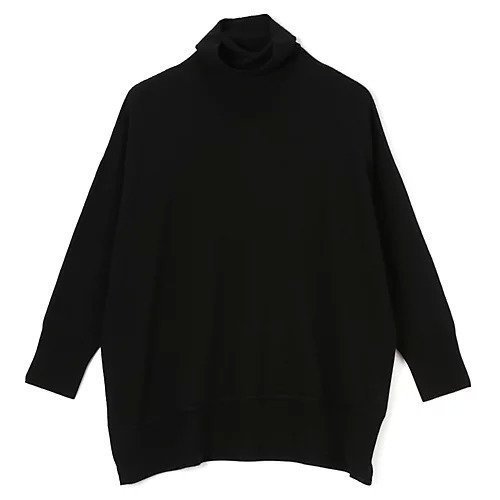 【パドカレ/pas de calais】の24AWエアリーウール インテリア・キッズ・メンズ・レディースファッション・服の通販 founy(ファニー) 　ファッション　Fashion　レディースファッション　Fashion for Women　2024年　2024　2024-2025秋冬・A/W　Autumn/Winter 2024–25 AW24–25　なめらか　Smooth, Silky Texture　スリット　Slit, Slit Detail　タートル　Turtleneck, Turtle Collar　軽量　Lightweight, Ultra Light　ブラック|ID: prp329100004231019 ipo3291000000035587730