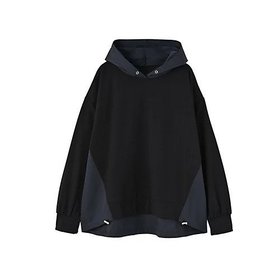 【スタイルデリ/STYLE DELI】 【BLK001】異素材使いフーディープルオーバー人気、トレンドファッション・服の通販 founy(ファニー) ファッション Fashion レディースファッション WOMEN トップス・カットソー Tops/Tshirt プルオーバー Pullover カットソー Cut And Sew スリット Slit チェック Check 定番 Standard ブラウジング Browsing おすすめ Recommend 夏 Summer 旅行 Travel |ID:prp329100004231028