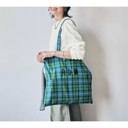 【オールドマンズテーラー/R&D.M.Co】の【石上美津江さん別注】【洗える】R.D.M EMBROIDERY TOTE BAG 人気、トレンドファッション・服の通販 founy(ファニー) ファッション Fashion レディースファッション Fashion for Women バッグ Bags チェック Check, Plaid, Tartan フォルム Silhouette, Form 人気 Popular, Best Seller 別注 Limited Edition, Custom Order 洗える Machine Washable other-2|ID: prp329100004232023 ipo3291000000034464013
