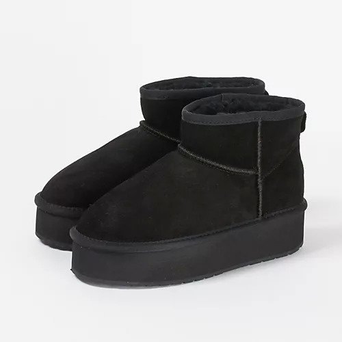 【エミュ オーストラリア/EMU Australia】のPLATFORM MICRO WOOL インテリア・キッズ・メンズ・レディースファッション・服の通販 founy(ファニー) 　ファッション　Fashion　レディースファッション　WOMEN　ショート　Short　スエード　Suede　トレンド　Trend　リアル　Real　人気　Popularity　厚底　Platforms　定番　Standard　Black|ID: prp329100004232046 ipo3291000000029329555