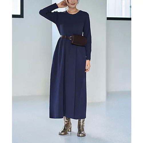 【スタイルデリ/STYLE DELI】のスポンディッシュ立体スカートワンピース インテリア・キッズ・メンズ・レディースファッション・服の通販 founy(ファニー) 　ファッション　Fashion　レディースファッション　Fashion for Women　スカート　Skirts　エアリー　Airy Texture　春　Spring　軽量　Lightweight, Ultra Light　シューズ　Shoes, Footwear　ショート　Short, Short Length　スニーカー　Sneakers, Trainers　スリット　Slit, Slit Detail　ビスチェ　Bustier, Corset Top　フィット　Fit, Slim Fit　フォルム　Silhouette, Form　フラット　Flat, Flat Shoes　ベーシック　Basic, Essential　ポケット　Pocket, Pocket Detail　ポーチ　Pouch, Small Case　ループ　Loop, Loop Knit　ロング　Long, Long-Length　A/W・秋冬　Autumn/Winter　ネイビー|ID: prp329100004233377 ipo3291000000033973506