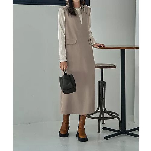 【スタイルデリ/STYLE DELI】のスリットネックジャンバースカート インテリア・キッズ・メンズ・レディースファッション・服の通販 founy(ファニー) https://founy.com/ ファッション Fashion レディースファッション Fashion for Women スカート Skirts インナー Innerwear 春 Spring シンプル Simple, Minimal スクエア Square, Square Shape スニーカー Sneakers, Trainers スリット Slit, Slit Detail スーツ Suit, Formalwear タートルネック Turtleneck, High Neck ツイル Twist, Twisted Detail ハイネック High Neck, Mock Neck フラップ Flap, Flap Pocket フロント Front, Front Design ポケット Pocket, Pocket Detail ループ Loop, Loop Knit A/W・秋冬 Autumn/Winter 夏 Summer ビジネス 仕事 通勤 Business / Work / Commuting |ID: prp329100004233379 ipo3291000000034281542