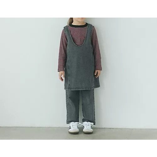 【グリーンレーベルリラクシング/green label relaxing / UNITED ARROWS / KIDS】の【別注】TJ デニム 2WAYジャンパースカート / キッズ 100cm-130cm インテリア・キッズ・メンズ・レディースファッション・服の通販 founy(ファニー) 　ファッション　Fashion　キッズファッション　KIDS　デニム　Denim　トレンド　Trend　別注　Special Order　DK.GRAY|ID: prp329100004233453 ipo3291000000029341049