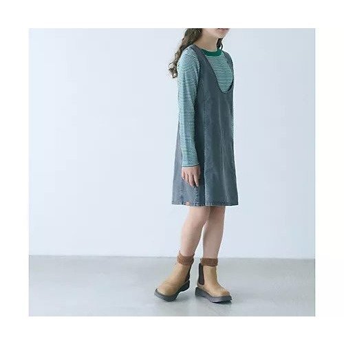 【グリーンレーベルリラクシング/green label relaxing / UNITED ARROWS / KIDS】の【別注】TJ デニム 2WAYジャンパースカート / キッズ 140cm-160cm インテリア・キッズ・メンズ・レディースファッション・服の通販 founy(ファニー) 　ファッション　Fashion　キッズファッション　KIDS　デニム　Denim　トレンド　Trend　別注　Special Order　DK.GRAY|ID: prp329100004233454 ipo3291000000029341053