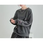 【シューラルー キューティーブロンド/Cutie Blonde / SHOO LA RUE】の【洗える/S-LL/SHOO WARM】あったか裏起毛 刺繍アソートスウェット チャコールグレー|ID: prp329100004234544 ipo3291000000029350141