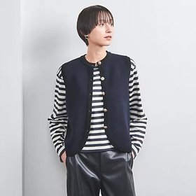 【ユナイテッドアローズ/UNITED ARROWS】 バイカラー メタルボタン ニットベスト人気、トレンドファッション・服の通販 founy(ファニー) ファッション Fashion レディースファッション WOMEN アウター Coat Outerwear トップス・カットソー Tops/Tshirt ニット Knit Tops ベスト/ジレ Gilets/Vests イタリア Italy カシミヤ Cashmere クラシカル Classical コンパクト Compact ベスト Vest メタル Metal おすすめ Recommend |ID:prp329100004234545