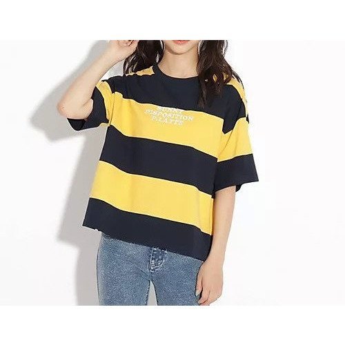 【ピンク ラテ/PINK-latte / KIDS】の【WEB限定】ボーダーTシャツ 人気、トレンドファッション・服の通販 founy(ファニー) 　ファッション　Fashion　キッズファッション　KIDS　ベーシック　Basic　ボーダー　Border　 other-1|ID: prp329100004237114 ipo3291000000029371777