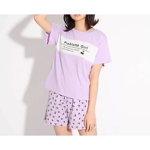 【ピンク ラテ/PINK-latte / KIDS】のルームウエア上下セット 人気、トレンドファッション・服の通販 founy(ファニー) 　ファッション　Fashion　キッズファッション　KIDS　チェリー　Cherry　ヨーク　Yoke　 other-1|ID: prp329100004237195 ipo3291000000029372034