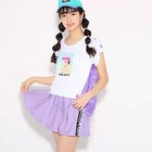 【ピンク ラテ/PINK-latte / KIDS】の水着 スポ水着+転写プリントTシャツ+プリーツスカートセット ブラック|ID: prp329100004237367 ipo3291000000029372590