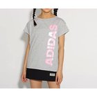 【ピンク ラテ/PINK-latte / KIDS】の【adidas/アディダス】 パールリニアロゴTシャツ グレー|ID: prp329100004237375 ipo3291000000029372613