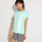 【ピンク ラテ/PINK-latte / KIDS】の【adidas/アディダス】 パールリニアロゴTシャツ ライトグリーン|ID: prp329100004237375 ipo3291000000029372614