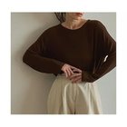 【マージュール/marjour】のWOOL BLEND TEE 人気、トレンドファッション・服の通販 founy(ファニー) ファッション Fashion レディースファッション WOMEN とろみ Thickness カットソー Cut And Sew サロペット Overalls シンプル Simple ストレッチ Stretch ベスト Vest 秋 Autumn/Fall thumbnail BROWN|ID: prp329100004238289 ipo3291000000029382624