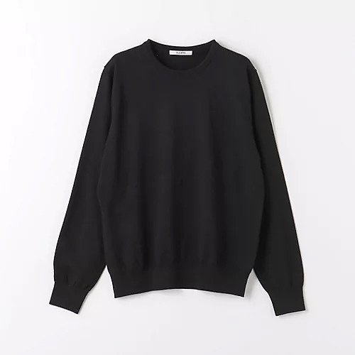 【グリーンレーベルリラクシング/green label relaxing / UNITED ARROWS / MEN】の30G ウール クルーネック ニット インテリア・キッズ・メンズ・レディースファッション・服の通販 founy(ファニー) 　ファッション　Fashion　メンズファッション　MEN　ドレープ　Drape　ベーシック　Basic　ユニセックス　Unisex　BLACK|ID: prp329100004238339 ipo3291000000029383016