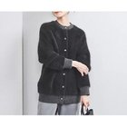 【ユナイテッドアローズ/UNITED ARROWS】のフォックス カシミヤ ダブルフェイス ミドルカーディガン BLACK BLACK|ID:prp329100004239638