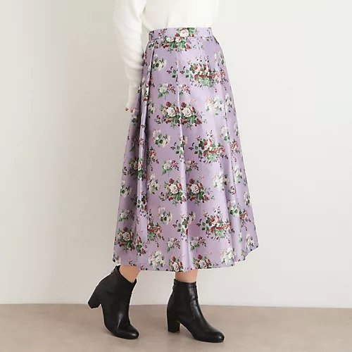 【ローラアシュレイ/LAURA ASHLEY】の【サイドファスナー】ローズモア柄 シャンタンスカート インテリア・キッズ・メンズ・レディースファッション・服の通販 founy(ファニー) https://founy.com/ ファッション Fashion レディースファッション WOMEN スカート Skirt シャンタン Shantung スマート Smart フレア Flare ポケット Pocket エレガント 上品 Elegant |ID: prp329100004239643 ipo3291000000029397915