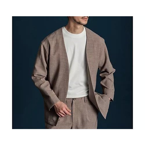 【ザ ショップ ティーケー/THE SHOP TK / MEN】の【セットアップ可/ドライタッチ】Reflax(R) リネンライクノーカラーカーディガン インテリア・キッズ・メンズ・レディースファッション・服の通販 founy(ファニー) 　ファッション　Fashion　メンズファッション　MEN　セットアップ　Setup/Men　カーディガン　Cardigan　吸水　Water Absorption　シンプル　Simple　セットアップ　Set Up　バランス　Balance　ポケット　Pocket　リラックス　Relax　おすすめ　Recommend　モカブラウン|ID: prp329100004239686 ipo3291000000029398220