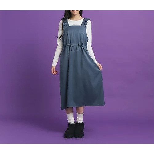 【ピンク ラテ/PINK-latte / KIDS】の肩フリルジャンスカ 人気、トレンドファッション・服の通販 founy(ファニー) 　ファッション　Fashion　キッズファッション　KIDS　おすすめ　Recommend　スマート　Smart　ツイル　Twill　フリル　Frills　ポケット　Pocket　リボン　Ribbon　 other-1|ID: prp329100004239695 ipo3291000000029589175