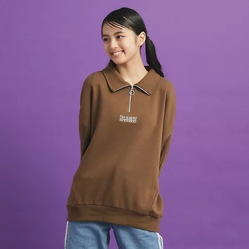 【ピンク ラテ/PINK-latte / KIDS】のシャギー衿ジッププルオーバー 人気、トレンドファッション・服の通販 founy(ファニー) 　ファッション　Fashion　キッズファッション　KIDS　トップス・カットソー　Tops/Tees/Kids　おすすめ　Recommend　インナー　Inner　ガーリー　Girly　ショート　Short　デニム　Denim　長袖　Long Sleeve　 other-1|ID: prp329100004239701 ipo3291000000029398284