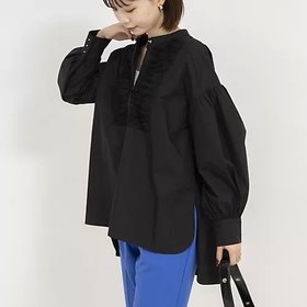 【ノーリーズ/NOLLEY'S】 チュールフリルブラウス人気、トレンドファッション・服の通販 founy(ファニー) ファッション Fashion レディースファッション WOMEN トップス・カットソー Tops/Tshirt シャツ/ブラウス Shirts/Blouses 2024年 2024 2024-2025秋冬・A/W Aw/Autumn/Winter/Fw/Fall/2024-2025 スリット Slit チュール Tulle フリル Frills フロント Front |ID:prp329100004240729