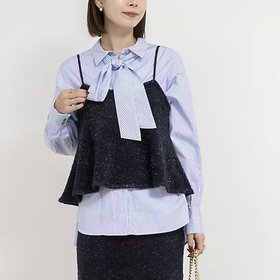 【ノーリーズソフィー/NOLLEY'S sophi】 タイ付オーバーシャツ人気、トレンドファッション・服の通販 founy(ファニー) ファッション Fashion レディースファッション WOMEN トップス・カットソー Tops/Tshirt シャツ/ブラウス Shirts/Blouses 2024年 2024 2024-2025秋冬・A/W Aw/Autumn/Winter/Fw/Fall/2024-2025 おすすめ Recommend カーディガン Cardigan ジャケット Jacket ビジネス 仕事 通勤 Business |ID:prp329100004240731