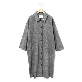 【ミディウミ/MidiUmi】 ツイードコートワンピース人気、トレンドファッション・服の通販 founy(ファニー) ファッション Fashion レディースファッション WOMEN アウター Coat Outerwear コート Coats シンプル Simple ツイード Tweed |ID:prp329100004240771