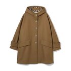 【マッキントッシュ/MACKINTOSH】のフードショートコート 人気、トレンドファッション・服の通販 founy(ファニー) ファッション Fashion レディースファッション WOMEN アウター Coat Outerwear コート Coats ショルダー Shoulder スタイリッシュ Stylish ドレープ Drape ドロップ Drop メルトン Melton レオパード Leopard エレガント 上品 Elegant 防寒 Cold Protection thumbnail キャメル|ID: prp329100004240775 ipo3291000000029410520