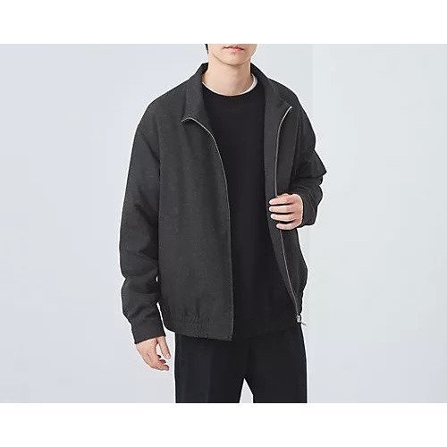 【グリーンレーベルリラクシング/green label relaxing / UNITED ARROWS / MEN】のTRW フランネル スタンド ブルゾン -防シワ- インテリア・キッズ・メンズ・レディースファッション・服の通販 founy(ファニー) 　ファッション　Fashion　メンズファッション　MEN　インナー　Inner　シャーリング　Shirring　ショート　Short　シンプル　Simple　スタンド　Stand　スニーカー　Sneakers　スラックス　Slacks　デニム　Denim　ブルゾン　Blouson　ワイド　Wide　おすすめ　Recommend　DK.GRAY|ID: prp329100004240807 ipo3291000000029410633