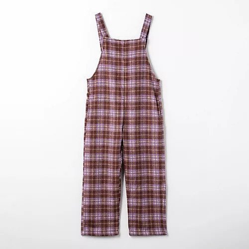 【グリーンレーベルリラクシング/green label relaxing / UNITED ARROWS / KIDS】の【別注】サロペット(チェック) / キッズ 140cm-160cm インテリア・キッズ・メンズ・レディースファッション・服の通販 founy(ファニー) 　ファッション　Fashion　キッズファッション　KIDS　ウォーム　Worm　ガーリー　Girly　サロペット　Overalls　ダウン　Down　チェック　Check　トレンド　Trend　別注　Special Order　冬　Winter　MD.BROWN|ID: prp329100004240830 ipo3291000000029410748