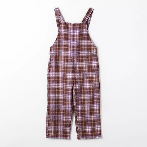 【グリーンレーベルリラクシング/green label relaxing / UNITED ARROWS / KIDS】の【別注】サロペット(チェック) / キッズ 100cm-130cm インテリア・キッズ・メンズ・レディースファッション・服の通販 founy(ファニー) 　ファッション　Fashion　キッズファッション　KIDS　ウォーム　Worm　ガーリー　Girly　サロペット　Overalls　ダウン　Down　チェック　Check　トレンド　Trend　別注　Special Order　冬　Winter　MD.BROWN|ID: prp329100004240831 ipo3291000000029410752