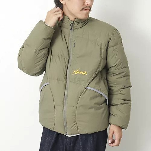 【ノーリーズ グッドマン/NOLLEY'S goodman / MEN】の【NANGA/ナンガ】MAZENO RIDGE JACKET ダウンジャケット インテリア・キッズ・メンズ・レディースファッション・服の通販 founy(ファニー) 　ファッション　Fashion　メンズファッション　MEN　シャーリング　Shirring　シンプル　Simple　ジャケット　Jacket　スタイリッシュ　Stylish　スタンド　Stand　ダウン　Down　フロント　Front　ポケット　Pocket　メッシュ　Mesh　リラックス　Relax　冬　Winter　カーキ|ID: prp329100004242348 ipo3291000000029425539