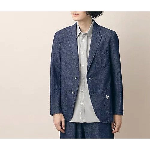 【デッサン/Dessin / MEN】の【洗える】デニムテーラードジャケット 人気、トレンドファッション・服の通販 founy(ファニー) 　ファッション　Fashion　メンズファッション　MEN　おすすめ　Recommend　インナー　Inner　ショート　Short　ジャケット　Jacket　スウェット　Sweat　セットアップ　Set Up　デニム　Denim　ポケット　Pocket　洗える　Washable　 other-1|ID: prp329100004248215 ipo3291000000029479059