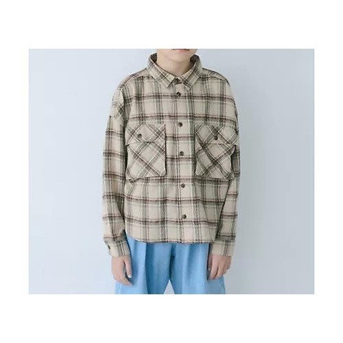 【グリーンレーベルリラクシング/green label relaxing / UNITED ARROWS / KIDS】の【別注】ネルシャツ / キッズ 140cm-160cm インテリア・キッズ・メンズ・レディースファッション・服の通販 founy(ファニー) 　ファッション　Fashion　キッズファッション　KIDS　カーゴパンツ　Cargo Pants　チェック　Check　デニム　Denim　トレンド　Trend　フロント　Front　ベスト　Vest　ポケット　Pocket　別注　Special Order　羽織　Haori　A/W・秋冬　Aw・Autumn/Winter・Fw・Fall-Winter　おすすめ　Recommend　BEIGE|ID: prp329100004248231 ipo3291000000029479121