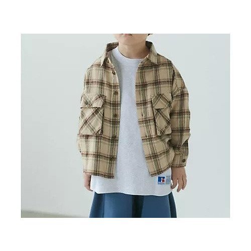 【グリーンレーベルリラクシング/green label relaxing / UNITED ARROWS / KIDS】の【別注】ネルシャツ / キッズ 100cm-130cm インテリア・キッズ・メンズ・レディースファッション・服の通販 founy(ファニー) 　ファッション　Fashion　キッズファッション　KIDS　カーゴパンツ　Cargo Pants　チェック　Check　デニム　Denim　トレンド　Trend　フロント　Front　ベスト　Vest　ポケット　Pocket　別注　Special Order　羽織　Haori　A/W・秋冬　Aw・Autumn/Winter・Fw・Fall-Winter　おすすめ　Recommend　BEIGE|ID: prp329100004248232 ipo3291000000029479124