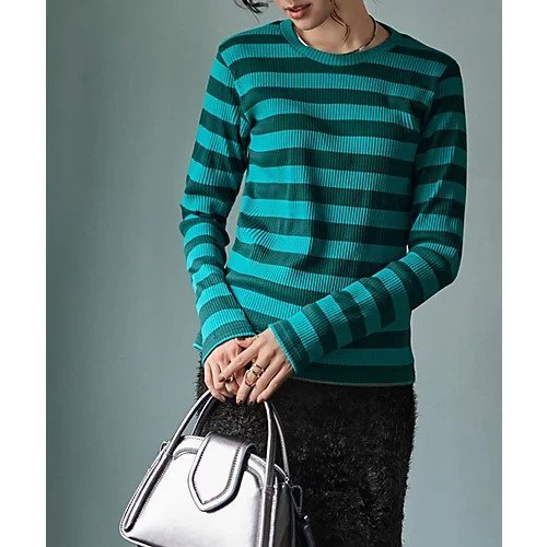 【スタイルデリ/STYLE DELI】のカラーボーダーリブトップス インテリア・キッズ・メンズ・レディースファッション・服の通販 founy(ファニー) https://founy.com/ ファッション Fashion レディースファッション Fashion for Women トップス・カットソー Cut & Sew Tops インナー Innerwear カットソー Cut and Sewn Top カーディガン Cardigan, Knitwear サロペット Overalls, Salopette ジャケット Jacket, Outerwear 定番 Standard, Basic Item フィット Fit, Slim Fit ブルゾン Blouson, Bomber Jacket ボーダー Border, Stripe 防寒 Cold Protection, Winter-Ready |ID: prp329100004249218 ipo3291000000036279549