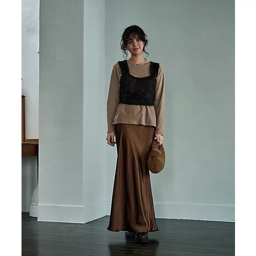 【スタイルデリ/STYLE DELI】のヤク風ニットビスチェ 人気、トレンドファッション・服の通販 founy(ファニー) 　ファッション　Fashion　レディースファッション　WOMEN　トップス・カットソー　Tops/Tshirt　ニット　Knit Tops　ビスチェ　Bustier　エアリー　Airy　春　Spring　軽量　Lightweight　シンプル　Simple　定番　Standard　人気　Popularity　バランス　Balance　ビスチェ　Bustier　フォルム　Form　ポケット　Pocket　A/W・秋冬　Aw・Autumn/Winter・Fw・Fall-Winter　other-2|ID: prp329100004249229 ipo3291000000031256375