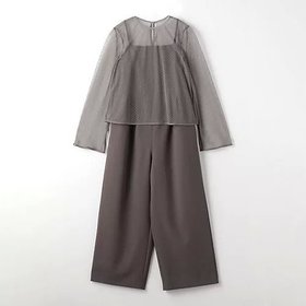 【グリーンレーベル リラクシング / ユナイテッドアローズ/green label relaxing / UNITED ARROWS】 ブラウス セット オールインワン人気、トレンドファッション・服の通販 founy(ファニー) ファッション Fashion レディースファッション WOMEN トップス・カットソー Tops/Tshirt シャツ/ブラウス Shirts/Blouses ワンピース Dress オールインワン ワンピース All In One Dress おすすめ Recommend エレガント 上品 Elegant 結婚式 Wedding Ceremony 二次会 Wedding Party |ID:prp329100004249243